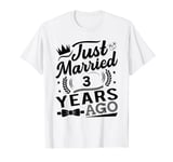 3rd Wedding Anniversary Couple - Just Married 3 Years Ago T-Shirt