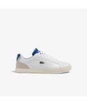 Lacoste Mens Lerond Pro Shoes in White Leather - Size UK 7