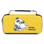 Etui pochette Switch lite jaune panda et lapin personnalisee