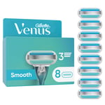 Venus - Gillette Venus Smooth Rakblad för Kvinnor - Blue/White - 8 st