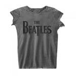 The Beatles Womens/Ladies Burnout Logo T-Shirt - XXL