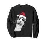 Guinea Pig Christmas Santa Hat Pajama Funny Xmas Sweatshirt