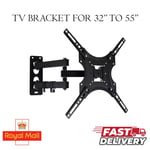 TV Bracket Wall Mount 32-55" Swivel & Tilt Full Motion for LED Plasma Television