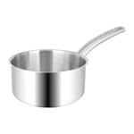 Sitram 714156 Casserole BACCHUS PRO en acier inoxydable qualité professionnelle Ø 16 cm H 8 cm - tous feux dont induction - Manche ergonomique Thermo-résistant, Fond triple épaisseur