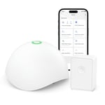 meross Water Leak Detector, Smart Water Alarm with Hub, App Alert, Replaceable Batteries, Wireless Flood Sensor, Interlinked, Apple HomeKit Supported, IP67, for Kitchen Bathroom Basement Garage