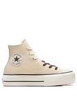 Converse Womens Lift Hi Top Trainers - Off White