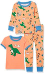 Amazon Essentials Disney | Marvel | Star Wars Lot de Pyjamas en Coton, Coupe Ajustée Garçon, Lot de 3, Ensemble 3 Pièces Toy Story Rex/Orange, 8 ans