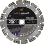 SCID Disque diamanté béton granit ventilé - Diamètre 230 mm