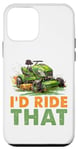 Coque pour iPhone 12 mini Tondeuse à gazon I'd Ride That Racing Gardener