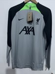 Nike Liverpool F.C Dri-Fit Strike Drill Top 1/2 Zip Sport Jacket Mens L RRP £60