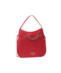 Love Moschino Womens Shoulder Bag With Chain Detail in Red - One Size