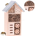 Smart-Planet hôtel à Insectes Robuste - Hôtel à Abeilles en Bois Naturel - Hô...