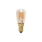 Dimbar LED päronlampa amber 2200K 110lm E14 2W