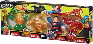 Heroes of Goo Jit Zu DC Hero 4 Pack - Gold Batman Superman Aquaman Flash