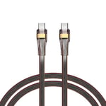 GELRHONR 100W USB C Cable, PD 5A Transparent Soft Silicone Type-C to Type-C Fast Charging Cable, Compatible with M/acBook Pro/Air i/Pad Pro S24 S23 S22 Ultra S21 i/Phone 15 Pro Max Plus (1M/3.3Ft)