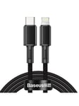 Baseus High Density Braided Cable Type-C to Lightning PD 20W 2m (Black)
