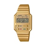 Montre Unisex CASIO A100WEG-9ADF Acier d'Or VINTAGE Chrono Alarm