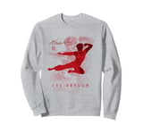 Bruce Lee The Dragon Flying Kick Silhouette Vintage Sweatshirt