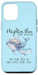 Coque pour iPhone 12/12 Pro Mightier Than the Waves of the Sea is His Love Psalm 93:4