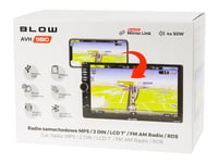 Blow Avh-9810 Bilradio - Mp5 - 2 Din - Lcd 7" - Berøringsskjerm / Touch - Fm & Am Radio - Bluetooth, Aux. Usb - 4 X 50W