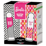 BARBIE coffret-parfum Eau de Toilette Collection découverte pour Femme 2 vaporisateurs 50ml Fabriqué en France senteurs Floral-Fruité et Floral-Ambré - Edition 65ième anniversaire BARBIE - Mattel