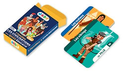 J.A.D.E - Jeu de 7 Familles sur Le Theme des Civilisations - Jeu de Cartes - 142122-54 Cartes - Multicolore - Papier Cartonné - Design Français - Puzzle Enfant - Jade - À Partir de 4 Ans