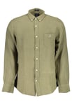 Gant Mens Green Linen Shirt - Size Small