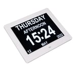 New UK Plug 8in Digital Alarm Clock Photo Frame 800x600 Large Font Adjustable Br