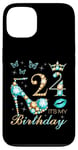 Coque pour iPhone 13 24 ans, c'est mon anniversaire, 24 ans, Reine des 24 ans