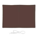 Relaxdays Voile d’ombrage Rectangle diffuseur d’Ombre Protection Soleil Balcon Jardin UV 2x3 m imperméable, Marron, 2 x 3 m