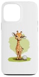 Coque pour iPhone 13 Pro Max Jolie balle de golf girafe pour un moment ludique