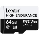 Mikro SD-kort Lexar High-Endurance 64 GB