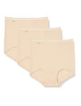 Sloggi Women's Basic+ Maxi Brief 3 Pack, Skin, 14