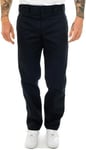 Dickies Men's Straight Work Slim Trousers, Blue (Dark Navy) - 40W / 30L