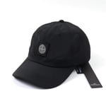 Womens Mens StoneIsland Curved Peak Trucker Baseball Cap Sommarhatt Black