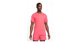 Maillot manches courtes nike running division rouge homme