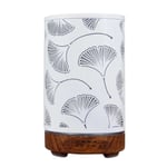 Humidificateur d'air à ultrasons avec fonction de synchronisation,diffuseur d'arômes de parfum,brumisateur de cuir chevelu Ginkgo,diffuseur d'huiles essentielles avec lu - Type A-deep wood grain-EU