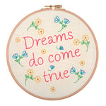 Anchor Embroidery Hoop Kit: Dreams do Come True, Multi, 20 x 20cm