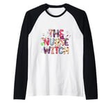 The Nurse Witch Halloween Raglan Baseball Tee