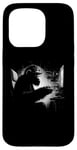 Coque pour iPhone 15 Pro Chimpanzee Gamer - Amusant Rétro Singe Jeux Vidéo Amoureux