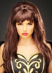 Womens Xena Warrior Princess Style Brown Wig