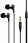 iHome Black Metal Noise Isolating Earphones with iPod/iPhone/iPad Controls/Mic