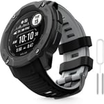 Bracelet Montre Pour Garmin Instinct 2x, Solar, Tactical Bracelet De Remplacement En Silicone Souple Avec Outils D'adaptation