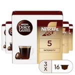 NESCAFÉ Dolce Gusto | NESCAFÉ Gold Blend | Black Cup | 16 Coffee pods | 3 Packs | 48 Cups