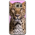 Samsung Galaxy S6 Läpinäkyvä Puhelinkotelo Leopard