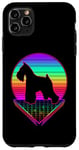 iPhone 11 Pro Max Miniature Schnauzer Retro Vintage 80s Funny Dog Lover Case