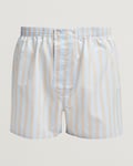 Derek Rose Classic Fit Woven Cotton Boxer Shorts Light Blue