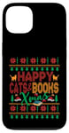 iPhone 13 Happy Books & Cats Xmas Fair Isle Ugly Style Christmas Case