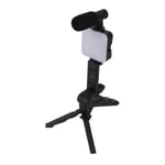 Led Video Fill Light Mic Tripod Kit For Phone Camera Video Photography Recording