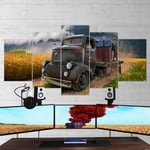 TOPRUN 5 panels Wall Art PUBG PlayerUnknown's Battlegrounds Painting Pictures Print on Canvas For Home Modern Decoration Ready to hang Farmed